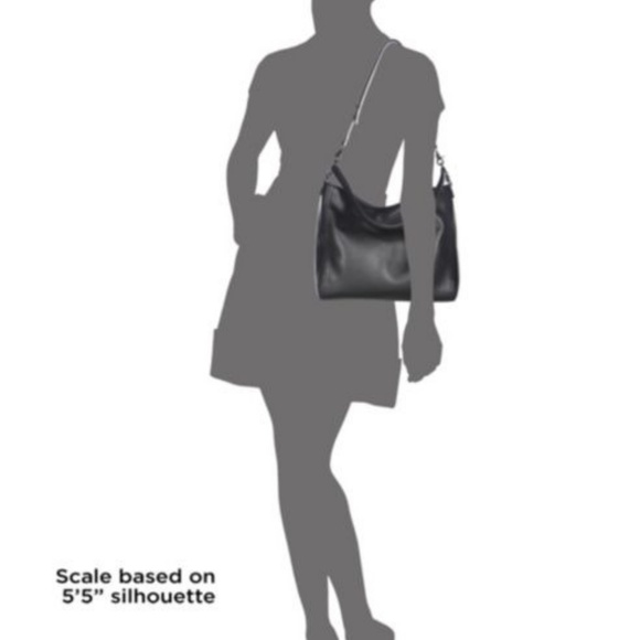 Loeffler Randall Black Leather Crossbody Hobo Bag - Picture 3 of 8